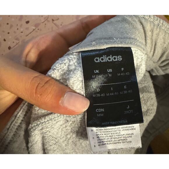 Adidas size medium gray grey sweatpants sweat pants lounge pants women's - Picture 5 of 8